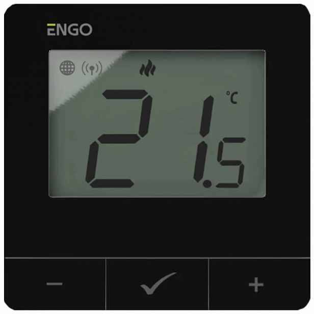 Engo Nástěnný Internetový Regulátor Teploty ZIGBEE868 Mhz 230V Černý