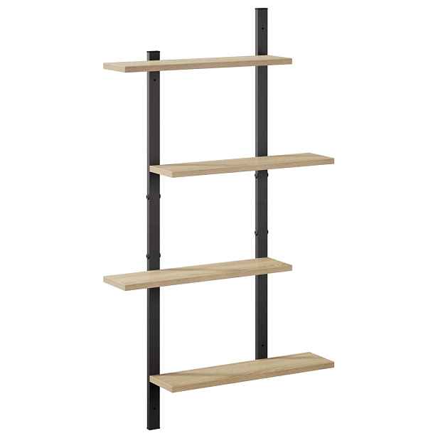 vidaXL Nástěnná polička Dub sonoma 61 x 13,5 x 105,5 cm
