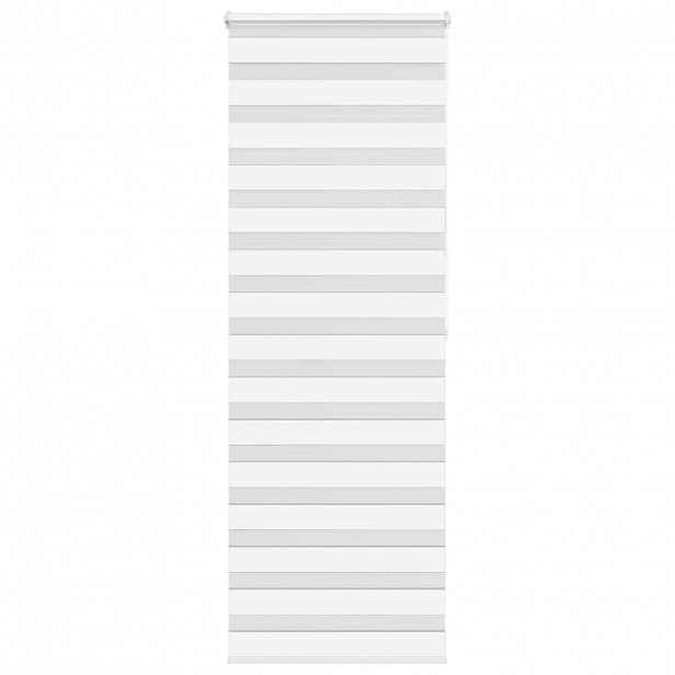 vidaXL Zebra roleta bílá 70x200 cm šířka látky 65,9 cm polyester