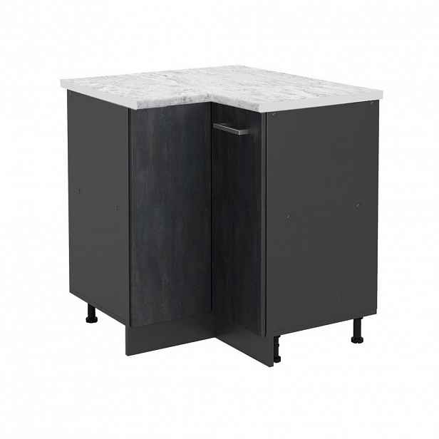 Vicco ROHOVÁ SKŘÍŇKA R-Line Černý beton 75.6 cm PD Mramor