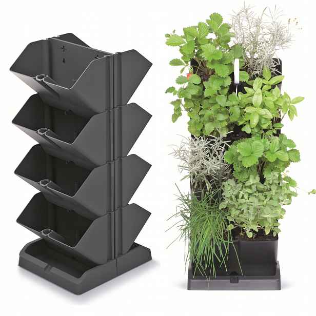 2x květináč kaskáda bylinkový záhon květinový záhon