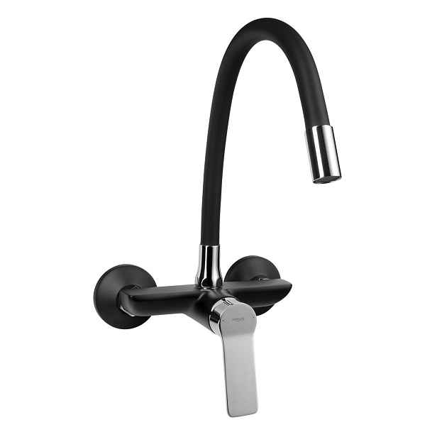 Aqualine Sintra - Dřezová baterie s flexibilním ramenem, černá/chrom SX013-70