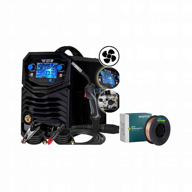 Migomat Spartus Easymig 227 Dual Pulse Dp drát 5 kg 0.8 mm
