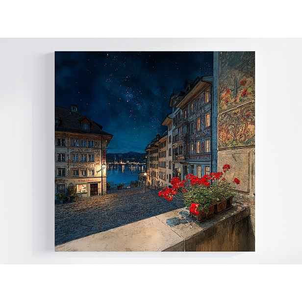 Obraz Na Plátně Canvas Krajina Švýcarsko Lucerna Město Staré Město 50x50