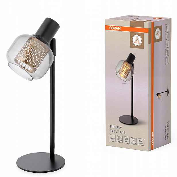 Stojící lampa Dekorativní stolní E14 Černá Decor Firefly Osram
