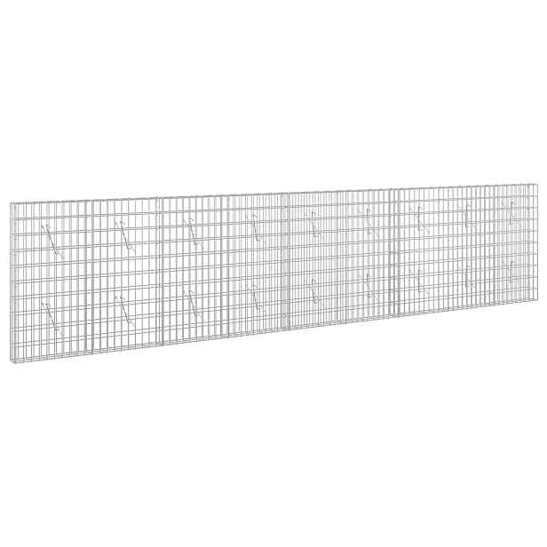 vidaXL Gabion s drátem 3,5 mm a síťkou 5x10 cm 450x10x100 cm
