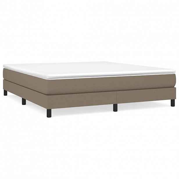 vidaXL Rám postele s boxspringem taupe 180 x 200 cm textil