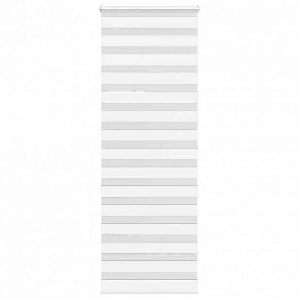 vidaXL Zebra roleta bílá 75x200 cm šířka látky 70,9 cm polyester