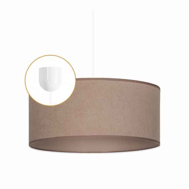 Závěsná lampa Abażur Béžová 35 cm 1 x E27 Lustr stropní svítidlo s stínítkem
