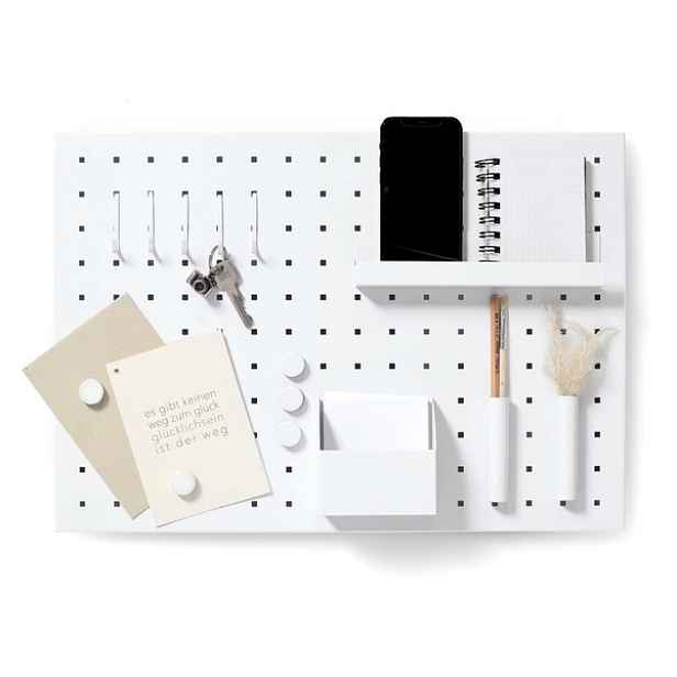 Zeller Present Magnetická tabule, bílá, nástěnka s příslušenstvím, 50x35cm