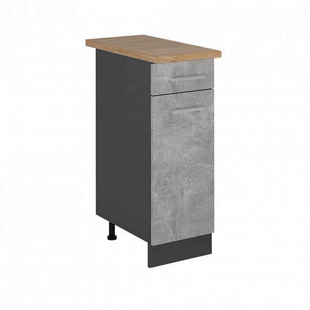 Vicco SPODNÍ SKŘÍŇKA KUCHYŇSKÉ LINKY R-Line Beton 30 cm , PD Dub