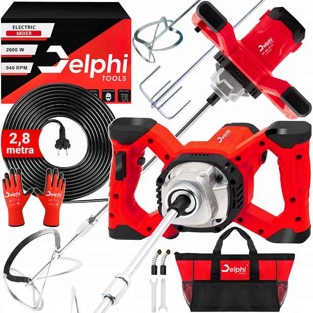 Míchadlo Na Lepidlo Betonu Elektrické Barvy 2x Míchadlo Míchačka