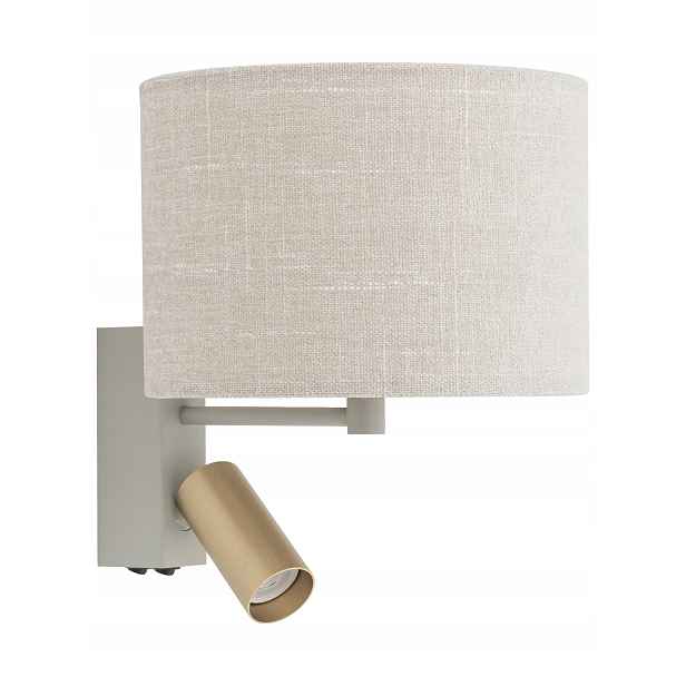 Nástěnná lampa Santana A krémová 1xE27 1xGU10, moderní nástěnná lampa do obývacího pokoje