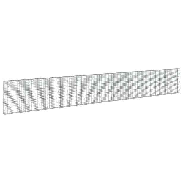 vidaXL Gabion s drátem 3,5 mm a síťkou 5x10 cm 1100x20x150 cm