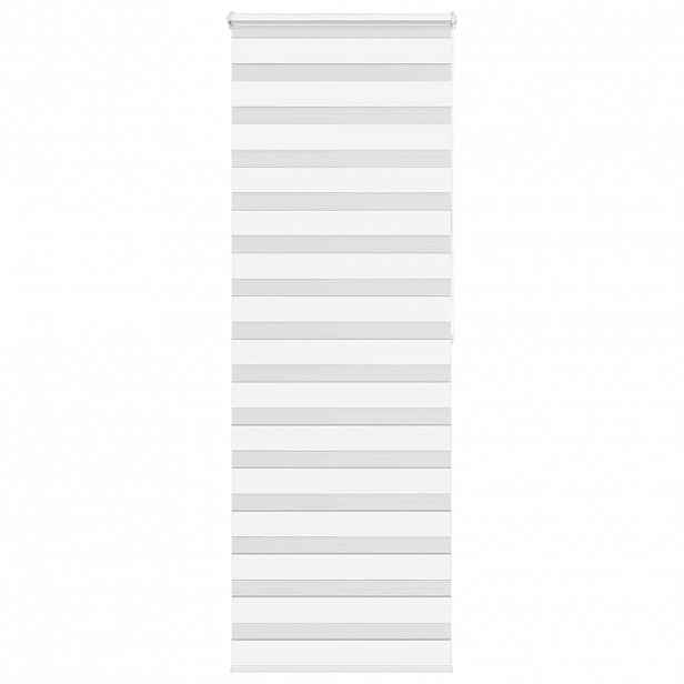 vidaXL Zebra roleta bílá 80x200 cm šířka látky 75,9 cm polyester