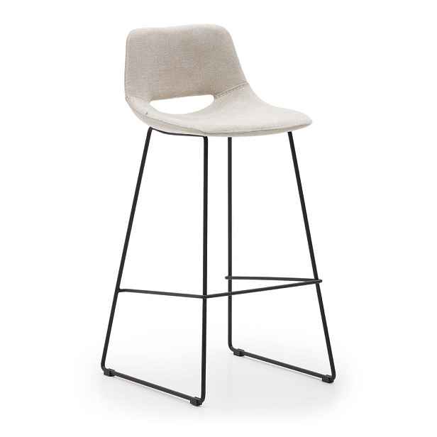 Béžová barová židle (výška sedáku 76 cm) Zahara – Kave Home