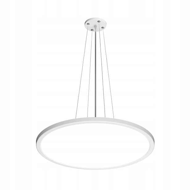 Manito, Minimalistická bílá kulatá závěsná Led lampa 32W 4300LM 48 CM