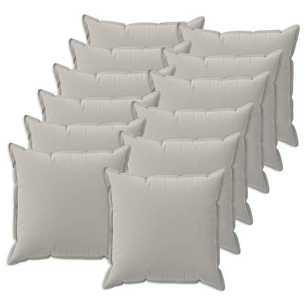 vidaXL Polštář s polštářem HOUTEN 12 ks Šedá Polyester
