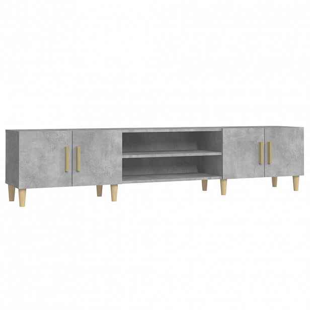 vidaXL TV skříňka betonově šedá 180 x 31,5 x 40 cm kompozitní dřevo