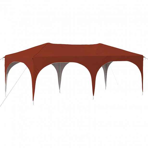vidaXL Párty stan s výsuvným stánkem 575 x 288 x 245 cm Cihlová