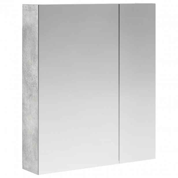 vidaXL Koupelnová zrcadlová skříň Betonově šedá 60 x 14,5 x 70 cm