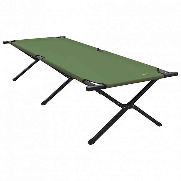 vidaXL Skládací kempingová postel Zelená 210 x 80 x 46 cm