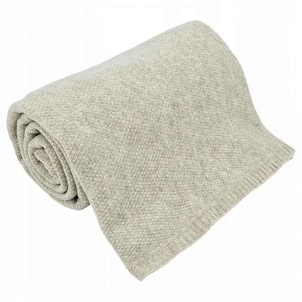 Deka 150x200 pletená exkluzivní v krabičce Milano latte