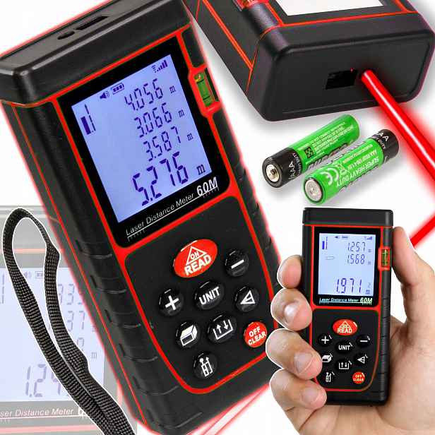 Laserový dálkoměr Mar-Pol 60 m digitální voděodolný 1 mm M04020