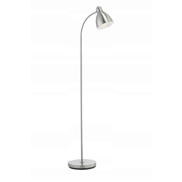 Podlahová lampa stříbrná, kovová, do obývacího pokoje Nitta 104842 Markslojd