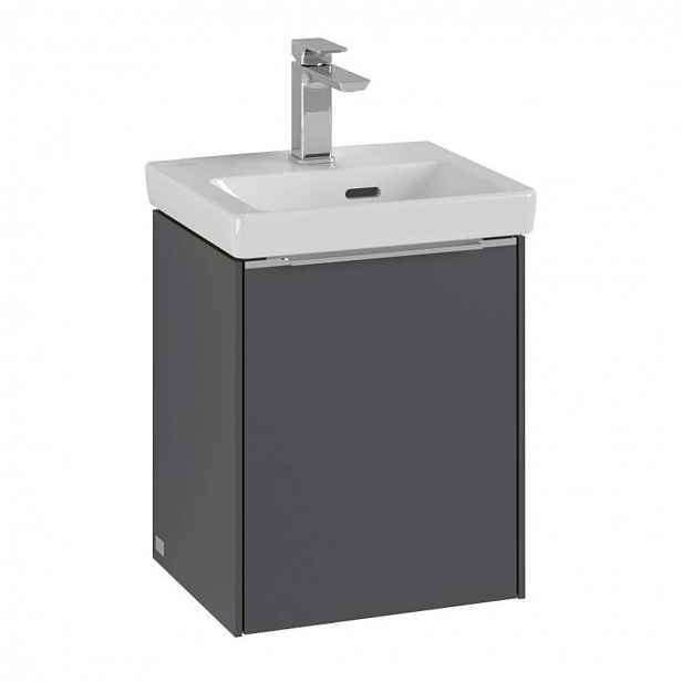 Villeroy & Boch Subway 3.0 - Umyvadlová skříňka, 35x43x31 cm, 1 dvířka, grafitová C58300VR