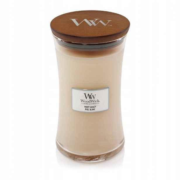 WoodWick White Honey velká svíčka 609,5 g