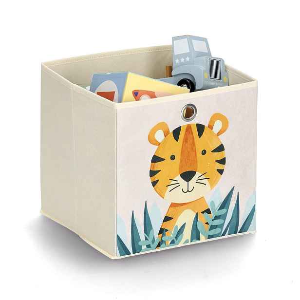 Zeller Present Úložný box na hračky - kostka - TYGR, 28x28x28