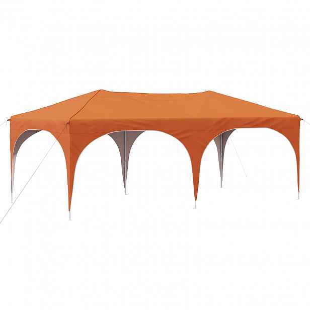 vidaXL Párty stan s výsuvným stánkem 575 x 288 x 245 cm Oranžová