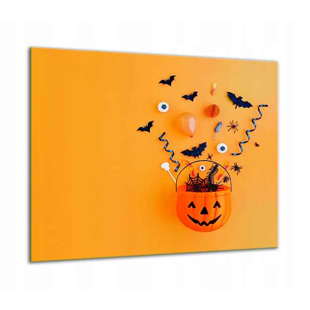 7v1 Skleněná Ochranná Deska Na Sporák 60x52 Halloween