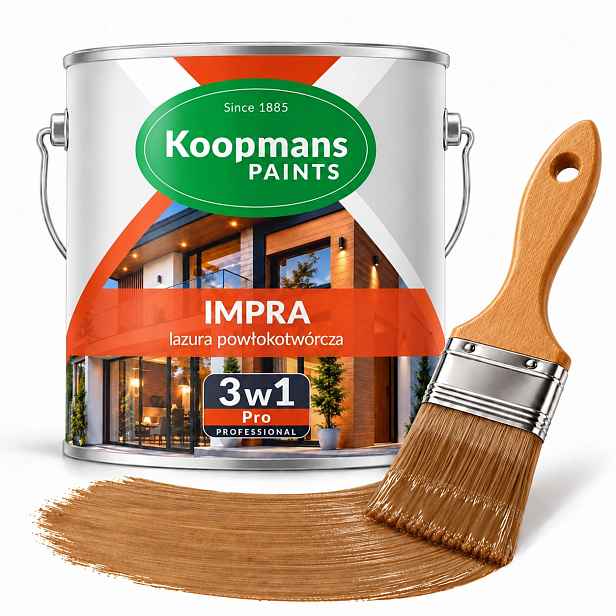 Lazura na dřevo Koopmans Impra 3v1 106 brazilský ořech 5 l