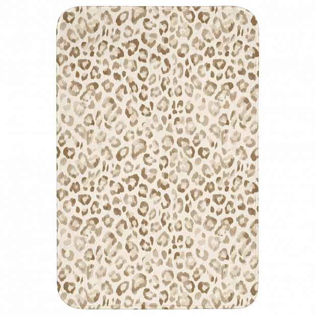 OnlyWow KOUPELNOVÁ PŘEDLOŽKA Leopard - Classic - Béžová 60x90 cm
