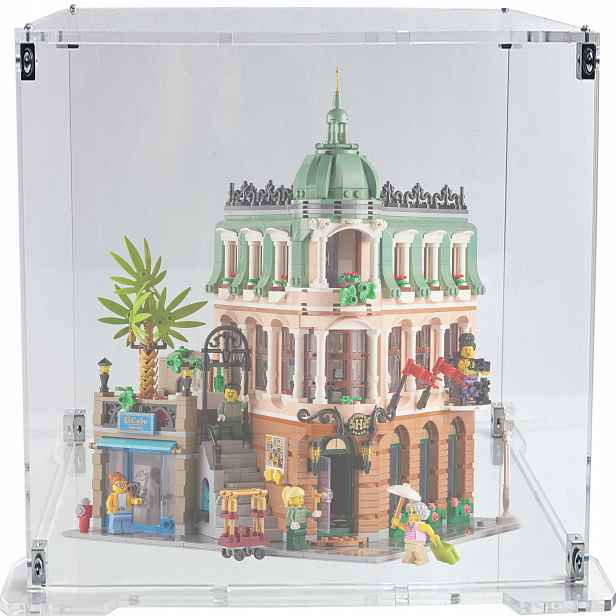 Vitrína s podstavcem pro sadu Lego 10297 Creator Expert Butikový hotel