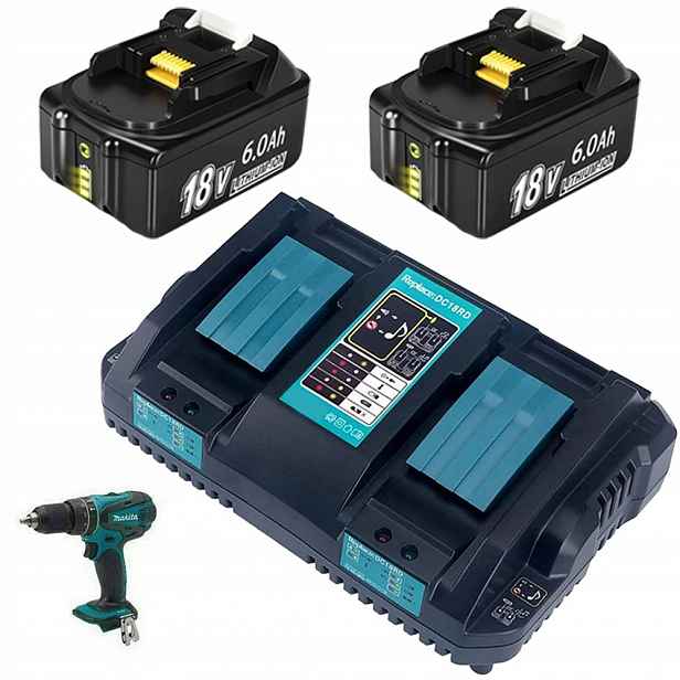 Akumulátor Baterie Pro Elektrické Nářadí Li-ion Indikátor Nabíječka 18V