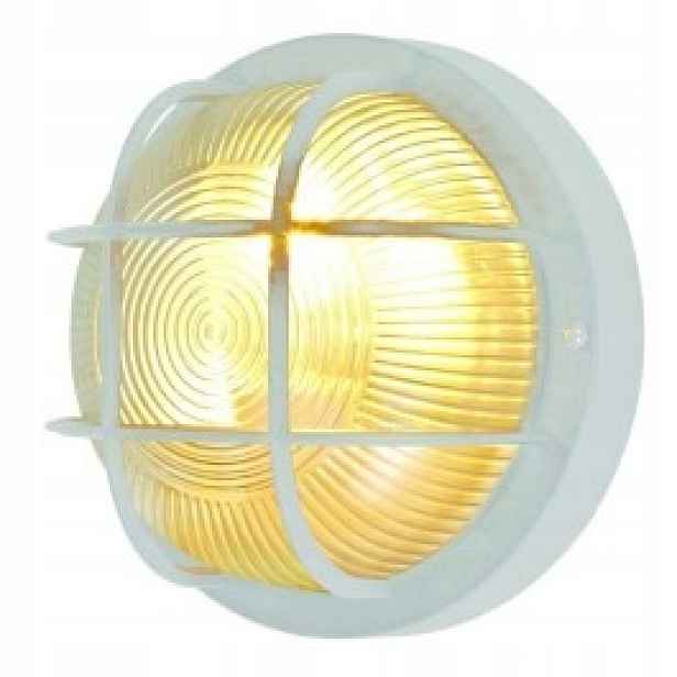 Kanálová lampa Treton 18,5 cm IP44 zahradní bílá E27