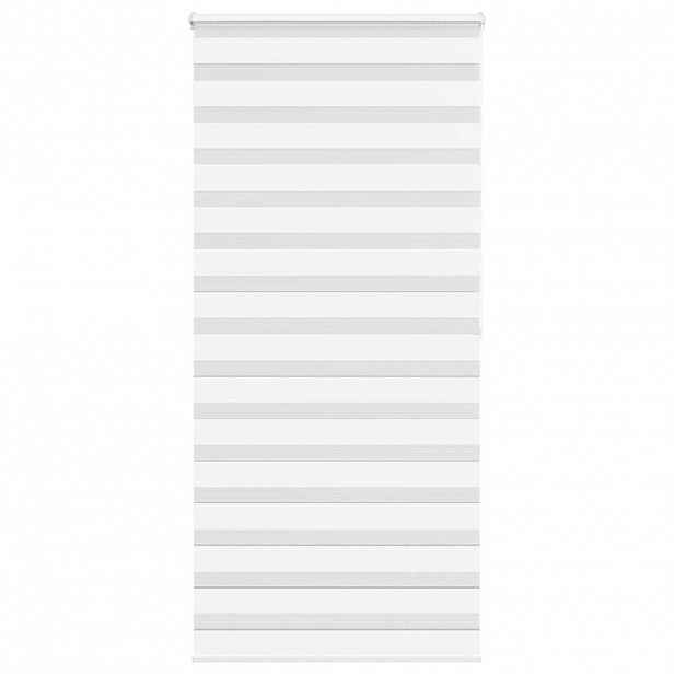 vidaXL Zebra roleta bílá 105x200 cm šířka látky 100,9 cm polyester