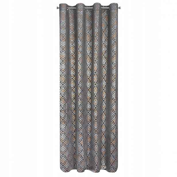 Závěs polozatemňovací s kolečky 140 cm x 250 cm Areta