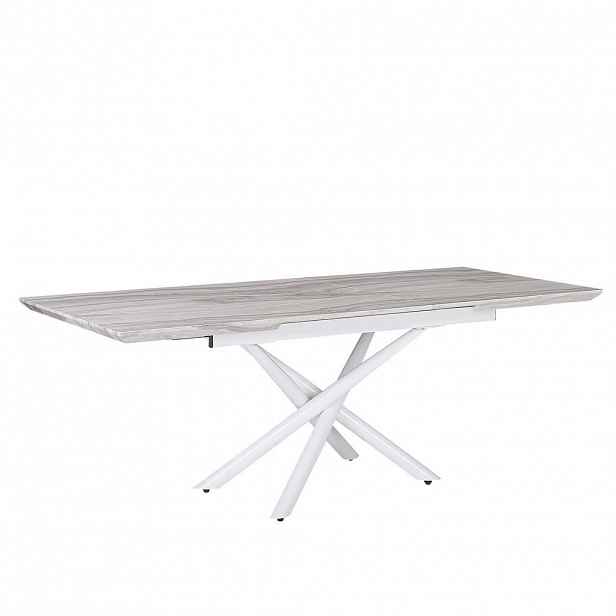 Beliani JÍDELNÍ STŮL 160-200/90/75 cm Bílý Obdélníkový Moira