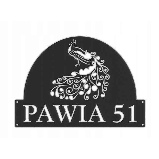 Číslo Na Dům 60 cm Tabule Adresa Ocel 2 mm Grafika 5218