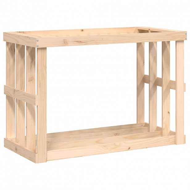 vidaXL Venkovní stojan na dřevo 108x52x74 cm masivní borovice