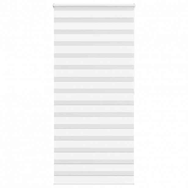 vidaXL Zebra roleta bílá 110x200 cm šířka látky 105,9 cm polyester