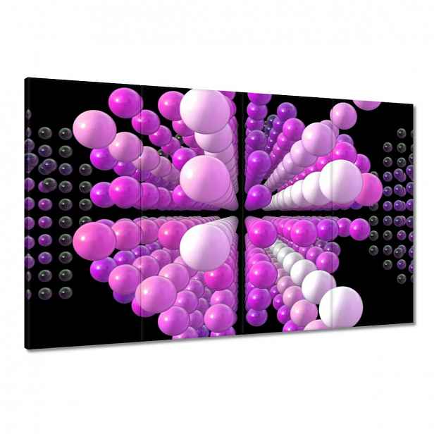 Obrazy 120x80 Fialový Matrix