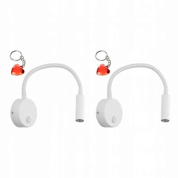 Tk Lighting Sada 2 x flex nástěnné svítidlo s vypínačem Lagos