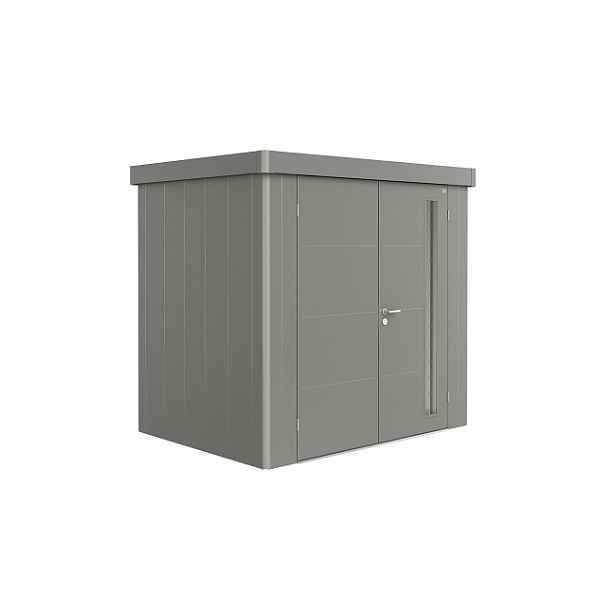 Zahradní domek NEO 1B, šedý křemen, dvoukřídlé dveře BH87060