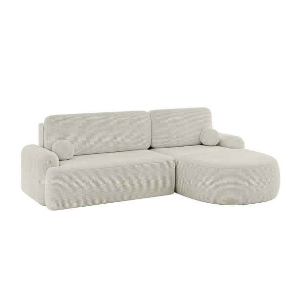 ALTDECOR ROHOVÁ SEDAČKA s funkcí spaní a úložným prostorem LIRA-L - 264x172x89 světle šedá