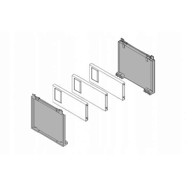 Blum ZC7B0100S sada na lahve 100 mm antracit